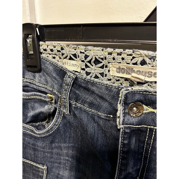 Dollhouse Patchwork Jeans Skinny Crop Juniors Size 9 Distressed Patchwork - Picture 4 of 9